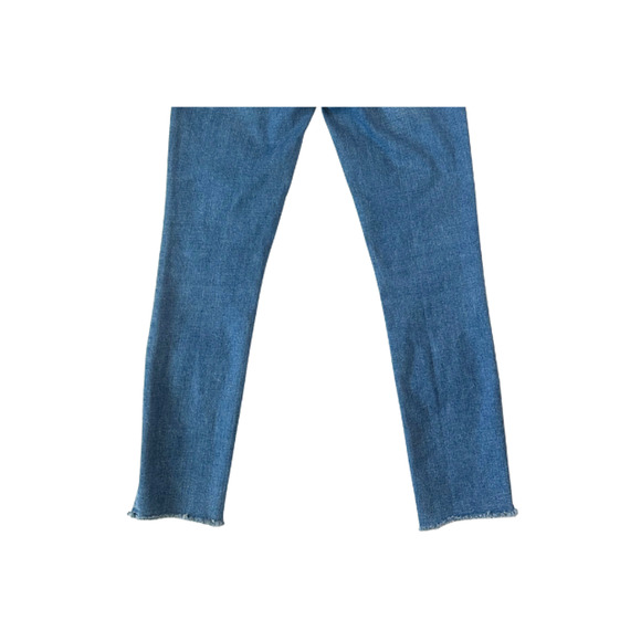 Abercrombie & Fitch Jeans The Super Skinny Ankle Distressed Denim Blue Women 4R - Picture 6 of 8